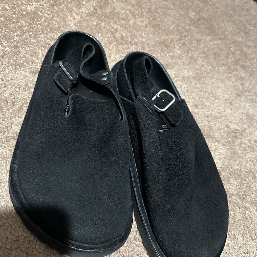 Jil Sander + Birkenstok suede mules